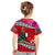 Wallis and Futuna Christmas Kid T Shirt Santa Claus Holding Coat of Arms Polynesian Xmas Style LT03 - Polynesian Pride