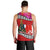 Wallis and Futuna Christmas Men Tank Top Santa Claus Holding Coat of Arms Polynesian Xmas Style LT03 - Polynesian Pride