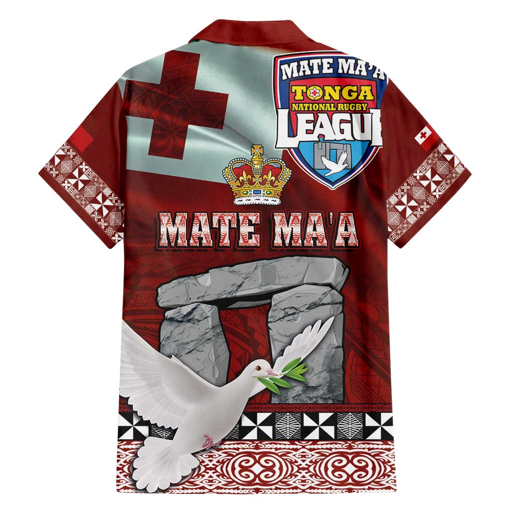 Mate Ma'a Tonga Family Matching Puletasi and Hawaiian Shirt Haamonga a Maui and White Dove - Tongan Kupesi Ngatu LT03 - Polynesian Pride