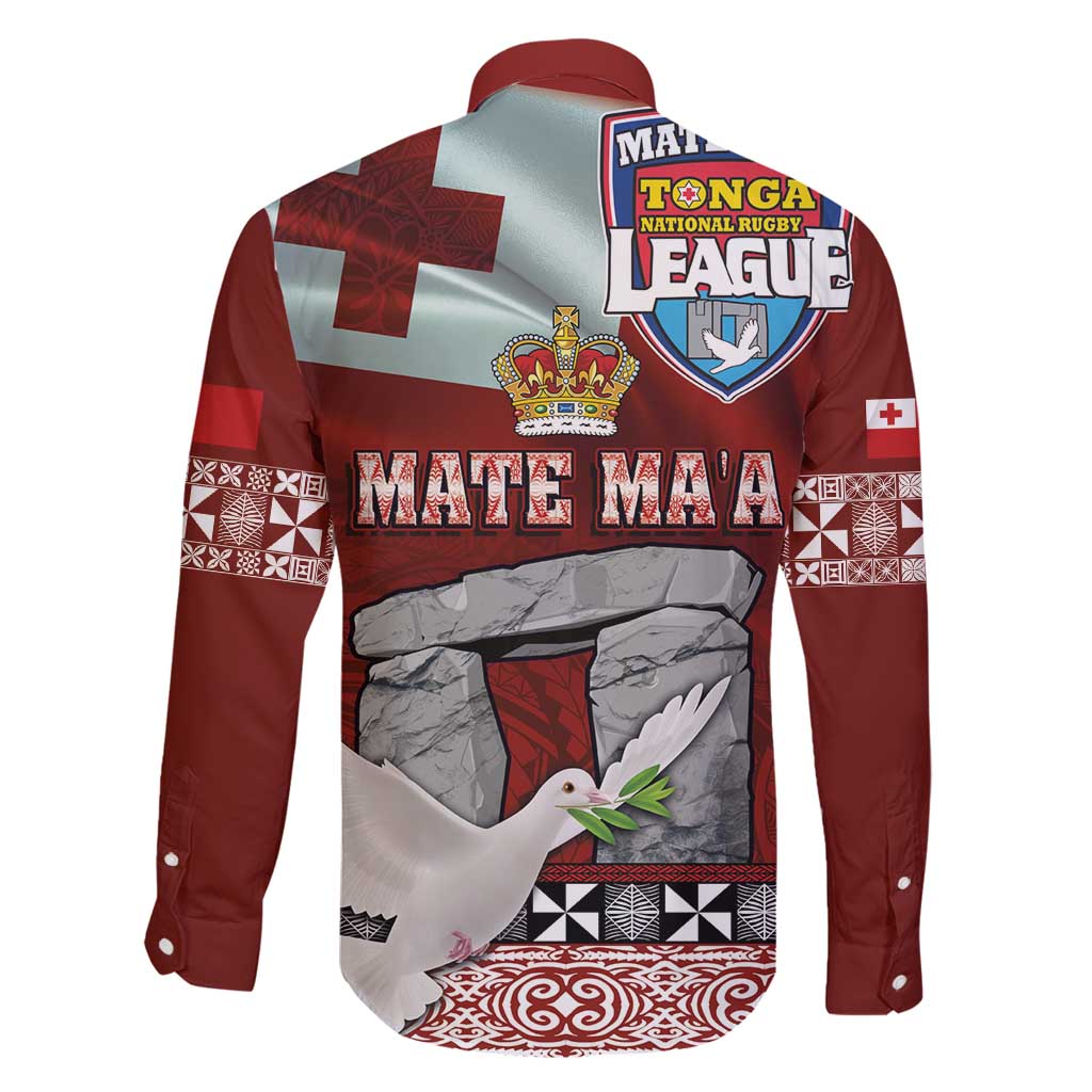 Mate Ma'a Tonga Family Matching Puletasi and Hawaiian Shirt Haamonga a Maui and White Dove - Tongan Kupesi Ngatu LT03 - Polynesian Pride