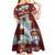 Mate Ma'a Tonga Kid Short Sleeve Dress Haʻamonga ʻa Maui and White Dove - Tongan Kupesi Ngatu