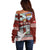 Mate Ma'a Tonga Off Shoulder Sweater Haʻamonga ʻa Maui and White Dove - Tongan Kupesi Ngatu