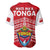 Mate Ma'a Tonga Baseball Jersey Douple White Dove and Kupesi Ngatu Art Tattoo