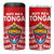 Mate Ma'a Tonga 4 in 1 Can Cooler Tumbler Double White Dove and Kupesi Ngatu Art Tattoo