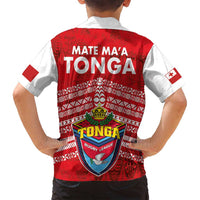 Mate Ma'a Tonga Family Matching Long Sleeve Bodycon Dress and Hawaiian Shirt Double White Dove and Kupesi Ngatu Art Tattoo LT03 - Polynesian Pride
