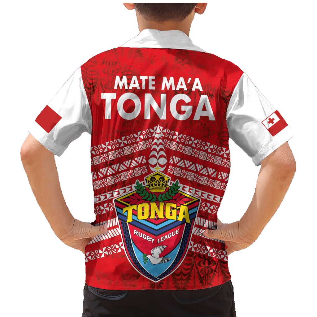 Mate Ma'a Tonga Family Matching Mermaid Dress and Hawaiian Shirt Double White Dove and Kupesi Ngatu Art Tattoo LT03 - Polynesian Pride