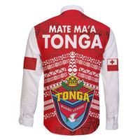 Mate Ma'a Tonga Family Matching Short Sleeve Bodycon Dress and Hawaiian Shirt Double White Dove and Kupesi Ngatu Art Tattoo LT03 - Polynesian Pride