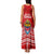 Mate Ma'a Tonga Family Matching Tank Maxi Dress and Hawaiian Shirt Douple White Dove and Kupesi Ngatu Art Tattoo