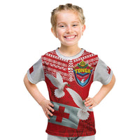 Mate Ma'a Tonga Kid T Shirt Douple White Dove and Kupesi Ngatu Art Tattoo