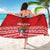 Mate Ma'a Tonga Sarong Douple White Dove and Kupesi Ngatu Art Tattoo