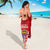 Mate Ma'a Tonga Sarong Douple White Dove and Kupesi Ngatu Art Tattoo