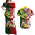 Custom Mate Ma'a Tonga and Australia Kangaroo Couples Matching Off Shoulder Maxi Dress and Hawaiian Shirt Nation Seal with Mascot Aboriginal and Tongan Kupesi Ngatu Art