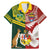 Custom Mate Ma'a Tonga and Australia Kangaroo Family Matching Mermaid Dress and Hawaiian Shirt Nation Seal with Mascot Aboriginal and Tongan Kupesi Ngatu Art