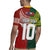 Custom Mate Ma'a Tonga and Australia Kangaroo Rugby Jersey Nation Seal with Mascot Aboriginal and Tongan Kupesi Ngatu Art