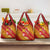 Rotuma Island Grocery Bag Fijian Tapa with Polynesian Art and Hibiscus