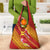 Rotuma Island Grocery Bag Fijian Tapa with Polynesian Art and Hibiscus
