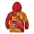 Rotuma Island Kid Hoodie Fijian Tapa with Polynesian Art and Hibiscus