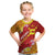 Rotuma Island Kid T Shirt Fijian Tapa with Polynesian Art and Hibiscus