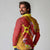 Rotuma Island Long Sleeve Polo Shirt Fijian Tapa with Polynesian Art and Hibiscus