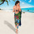 Fiji Iguana-Coat of Arms Sarong with Hibiscus and Plumeria Palm Tree Tapa Art