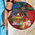Personalised Fiji and Rotuma Together Beach Blanket Fjian Masi and Pacific Pattern Mix Culture