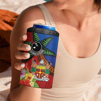 Personalised Fiji and Rotuma Together 4 in 1 Can Cooler Tumbler Fjian Masi and Pacific Pattern Mix Culture