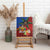 Personalised Fiji and Rotuma Together Canvas Wall Art Fjian Masi and Pacific Pattern Mix Culture