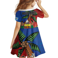 Personalised Fiji and Rotuma Together Family Matching Tank Maxi Dress and Hawaiian Shirt Fjian Masi and Pacific Pattern Mix Culture