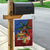 Personalised Fiji and Rotuma Together Garden Flag Fjian Masi and Pacific Pattern Mix Culture
