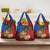 Personalised Fiji and Rotuma Together Grocery Bag Fjian Masi and Pacific Pattern Mix Culture