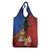 Personalised Fiji and Rotuma Together Grocery Bag Fjian Masi and Pacific Pattern Mix Culture