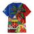 Personalised Fiji and Rotuma Together Hawaiian Shirt Fjian Masi and Pacific Pattern Mix Culture