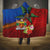 Personalised Fiji and Rotuma Together Hooded Blanket Fjian Masi and Pacific Pattern Mix Culture