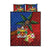 Personalised Fiji and Rotuma Together Quilt Bed Set Fjian Masi and Pacific Pattern Mix Culture