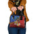 Personalised Fiji and Rotuma Together Shoulder Handbag Fjian Masi and Pacific Pattern Mix Culture