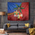 Personalised Fiji and Rotuma Together Tapestry Fjian Masi and Pacific Pattern Mix Culture