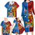 Personalised Fiji and Rotuma Together Family Matching Long Sleeve Bodycon Dress and Hawaiian Shirt Tapa and Pacific Art Pattern with Cultural Emblems Half Style