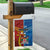 Personalised Fiji and Rotuma Together Garden Flag Tapa and Pacific Art Pattern with Cultural Emblems Half Style