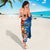 Personalised Fiji and Rotuma Together Sarong Tapa and Pacific Art Pattern with Cultural Emblems Half Style