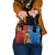 Personalised Fiji and Rotuma Together Shoulder Handbag Tapa and Pacific Art Pattern with Cultural Emblems Half Style
