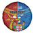 Personalised Fiji and Rotuma Together Spare Tire Cover Tapa and Pacific Art Pattern with Cultural Emblems Half Style