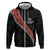 Custom New Zealand Rugby Zip Hoodie Maori and Silver Fern Half Style