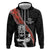 New Zealand Maori Warrior Rugby Hoodie Maori and Silver Fern Half Style