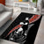 New Zealand Maori Rugby Player Area Rug Maori and Silver Fern Half Style