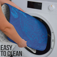 Hawaiian Monk Seal and Whale Bathroom Set Kakau Tribal Pattern Blue Color