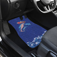 Hawaiian Sea Animals Car Mats Whales Shark and Turtle Guardians with Tribal Pattern