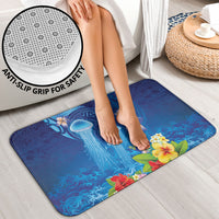 Fiji Jellyfish Bathroom Set Tapa Patterns and Hibiscus Sea Vibe