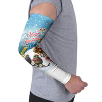 New Zealand and Australia Merry Christmas Arm Sleeves Kiwi Birds Skiing and Koala Santa Riding Kangaroo LT03 - Polynesian Pride