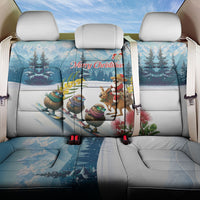 New Zealand and Australia Merry Christmas Back Car Seat Cover Kiwi Birds Skiing and Koala Santa Riding Kangaroo LT03 One Size Multicolor - Polynesian Pride