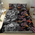 Hawaiian and Japanese Together Bedding Set Polynesian Triball Tattoo Koi Carps and Sakura